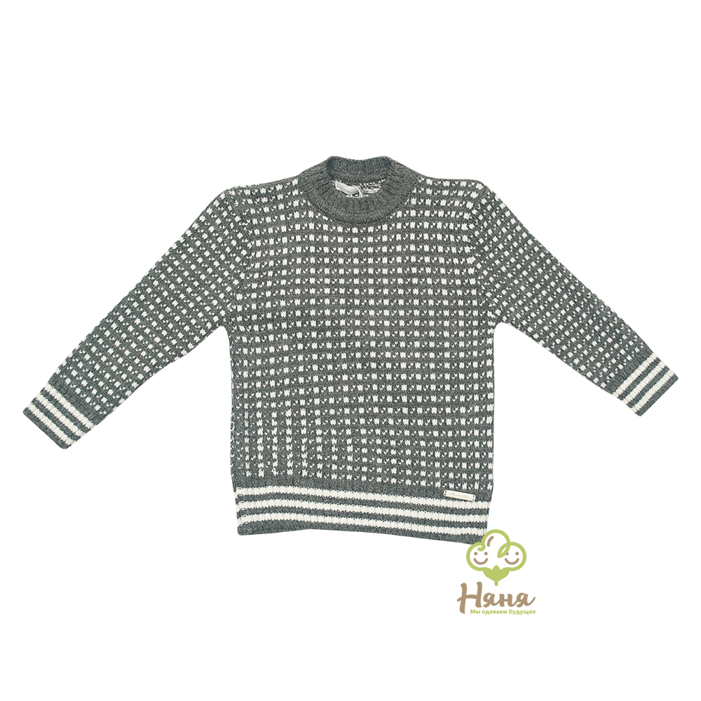 В'язаний светр (2-6 хлопч. сірий) Monna Rosa